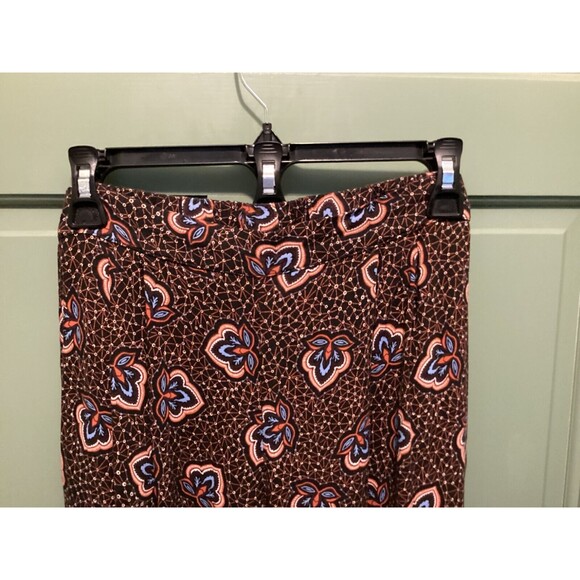 H & M Women's Multicolor Printed Elastic Waist Bohemian Pull On Pants Size 12 - Picture 2 of 7